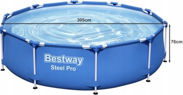 РАМКА БАССЕЙНА BESTWAY 56679 305x76 КОМПЛЕКТ НАСОСА