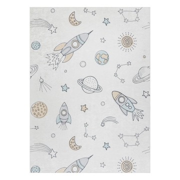 DZIECIĘCY DYWAN DO PRANIA GUMA 80x150 cm KOSMOS #I034