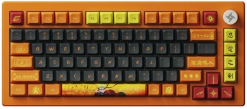 Akko Naruto Uzumaki 5075B Plus Механическая клавиатура RGB с возможностью горячей замены, 2,4 ГГц