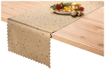 Дорожка ДВУСТОРОННЯЯ 45x180 CHRISTMAS GOLD чёрная Milky WAY