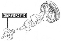 фото thumb №14, Колесо cięgnowe вала колінчастого hyundai h-1 07 2007-