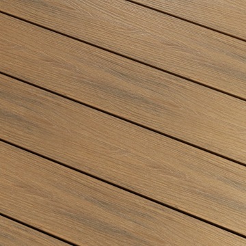 BERGDECK W138 Террасная доска ДПК, двухцветная структура древесины тикового ореха