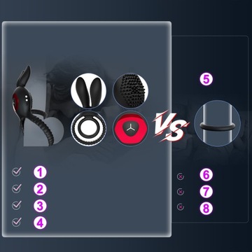 ВИБРАЦИОННЫЙ МАССАЖЕР С КОЛЬЦОМ ДЛЯ ЭРЕКЦИИ BUNNY