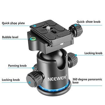 Металлическая шаровая головка Neewer Pro для штатива, вращение