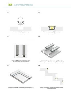 Profil aluminiowy do taśm LED LUMINES typ B surowy 2m