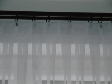 Firana Gotowa Gładka na wymiar woal taśma 350cm