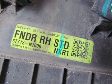 фото thumb №9, Hyundai tucson iv 20-24 планка накладка крила праві перед передня c410