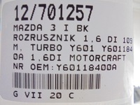 фото thumb №8, Mazda 3 i bk стартер y60118400a 1,6di