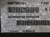 фото thumb №5, Mercedes cls рестайлінг полиця багажника a2186900149