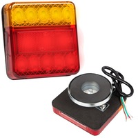 фото thumb №4, 2x лампа задняя прицепы комбинированная led диодный универсальный магнит пара