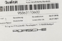 фото thumb №8, Porsche cayenne 92a задний правый отражатель бампера 95863110600 958945106