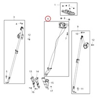 фото thumb №1, Chrysler pacifica pas безпеки задня середина