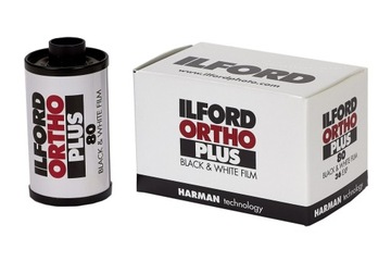 Черно-белая ортохроматическая пленка ILFORD ORTHO PLUS в кассете 36 кадров