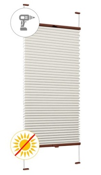 Okienna Wewnętrzna Plisa TERMO 100% 81x230