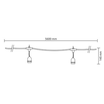 Садовая гирлянда LED Party кабель 308788 Goldlux (ранее Polux)