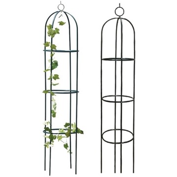 PERGOLA OGRODOWA NA KWIATY RÓŻE kolumnowa metalowa obelisk 190cm + KOTWY