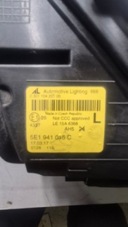 Фара левая передняя обычная европа skoda octavia 3 рестайлинг  5e1941015c Недорого, фото thumb