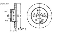 фото thumb №1, Ate гальмівні диски гальмівні 2szt. honda civic vii integra