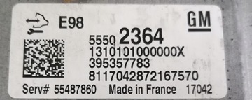 фото thumb №7, Opel corsa e 1.3 блок управления двигателя 55502364
