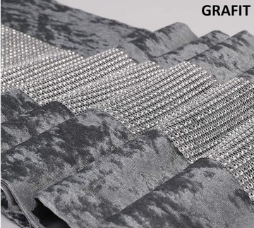 BIEŻNIK GRUBY CYRKONIE VELVET 40x220 WELWET WELUR