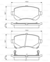 фото thumb №4, Гальмівні диски гальмівні колодки задня bosch chrysler grand voyager v