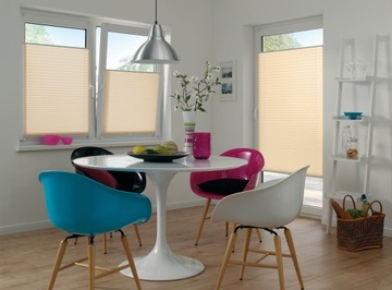 Easyfix Pia бежевая складка, жалюзи плиссе 100x130 см