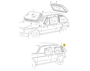 фото thumb №2, Оригинальная стекло дверная левый зад 5d vw golf 1 173845215