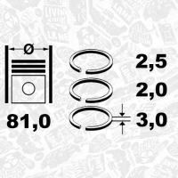 фото thumb №1, Et engineteam r1009700 набір кілець поршня