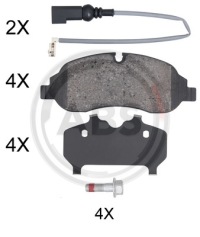 фото thumb №16, Тормозные колодки тормозные перед do ford transit 2013-2023