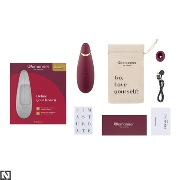 Стимулятор клитора Womanizer Premium 2 Bordeaux