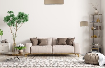 Lampa plafon żyrandol sufitowa LED E27 ABAŻUR MARMUR do salonu 60cm