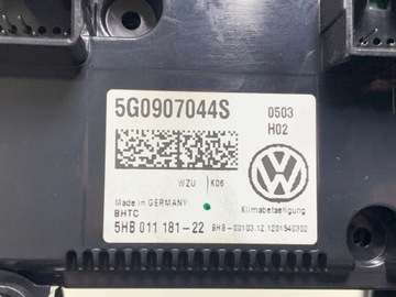 фото thumb №7, Volkswagen golf vii 2014 панель кондиционера 5hb011181