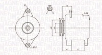 Magneti marelli генератор nissan x-trail 2,2dci 03- Оригинал, фото thumb