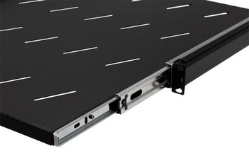 RACK полка 19'' 1U 550 мм, выдвижная, черный СТАЛФЛЕКС