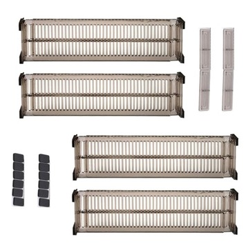4x ОРГАНАЙЗЕР РАЗДЕЛИТЕЛЬ ДЛЯ ВЫДВИЖНЫХ ШКАФОВ DURABLE PP