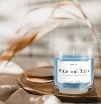 Möller SPA - BLUE and BLEU НАТУРАЛЬНАЯ СОЕВАЯ СВЕЧА АРОМАТ ДУХОВ