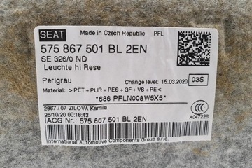 фото thumb №10, Потолок seat ateca kh7 575867501bl 1.5l бензин 110kw 2021