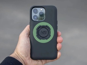 Quad Lock MAG etui na telefon iPhone 12 Mini z czarnym pierścieniem MAG