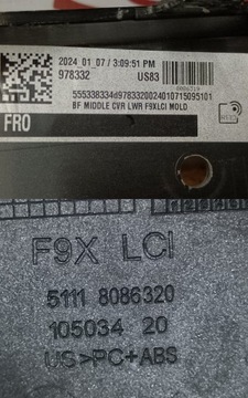 фото thumb №10, Bmw x5 f95 x6 f96 lci m набор 23- рамка решётка бампера перед 8086319