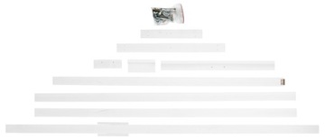 БУК, БЕЛАЯ ДЕРЕВЯННАЯ EASILA НА ТРЕХ НОЖКАХ, 177 СМ
