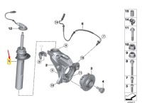 Купити Bmw x1 f48 передня частина ліва shock абсорбер 37106881599, фото thumb
