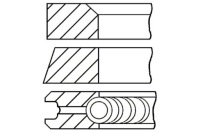 фото thumb №2, 93 std 1.5-2-2 набір кілець поршня ford ranger mazda b-serie