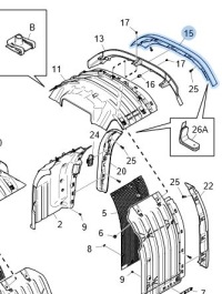 фото thumb №2, Молдинг захист крила права scania r s 2297992