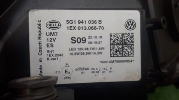 фото thumb №5, Vw golf 7 рестайлинг gte e-golf полный led лампа передняя