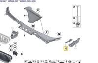 фото thumb №5, Накладка панель боковой перед левый bmw 5 f10 f11 оригинальный 51137336647