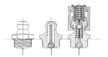 Пресс-масленки KALAMITKA ANGLE Пресс-масленки KALAMITKA ANGLE M8x1 90° 10 шт.