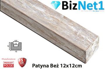 Belka Belki rustykalne dekoracyjna Modern 12x12 4M