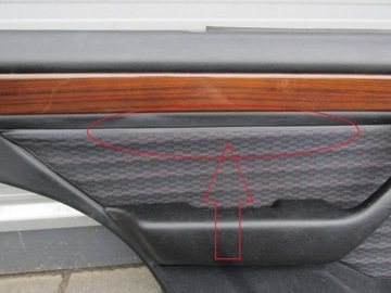 фото thumb №7, 1 mercedes w124 89-93 обивка дверь левая задняя чёрная