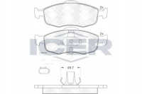 Купити Гальмівні колодки гальмівні перед icer 180917, фото thumb