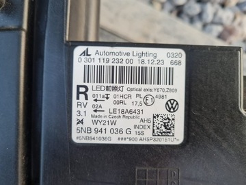 фото thumb №15, Vw tiguan ii 5nb рестайлинг комплектные перед полный led база 5nb941035g 5nb941036g